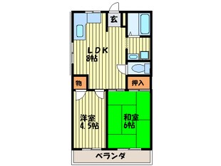 セイム三箇の物件間取画像